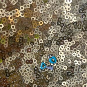 Origami key and locket charm